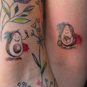 Partner-Tattoo Avocado
